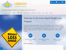 Tablet Screenshot of orionrapidweightloss.com